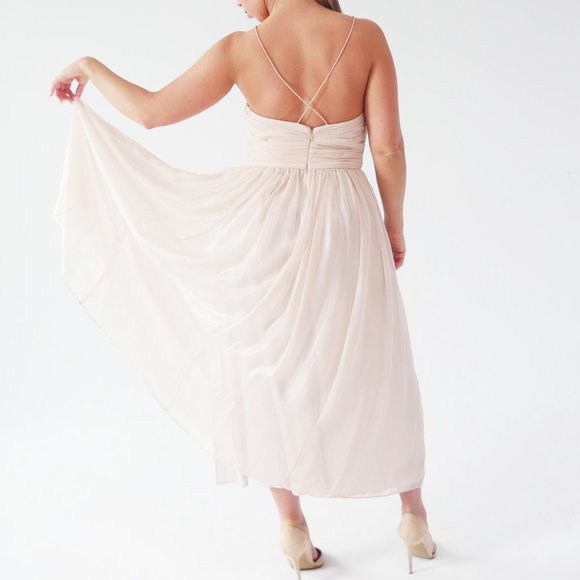 New! Crossover Slip Dress - Picture 2 of 2